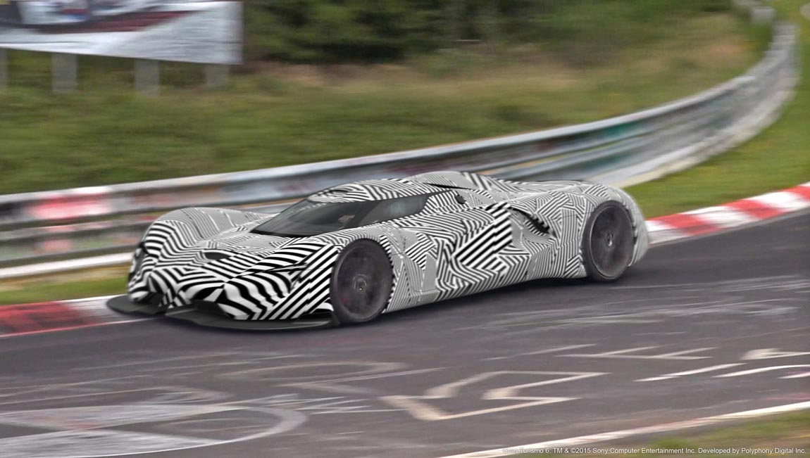 Spied on the track, the SRT Tomahawk Vision Gran Turismo, a sing