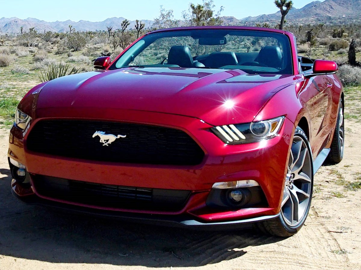 2015 Ford Mustang Convertible in Palm Springs, California.