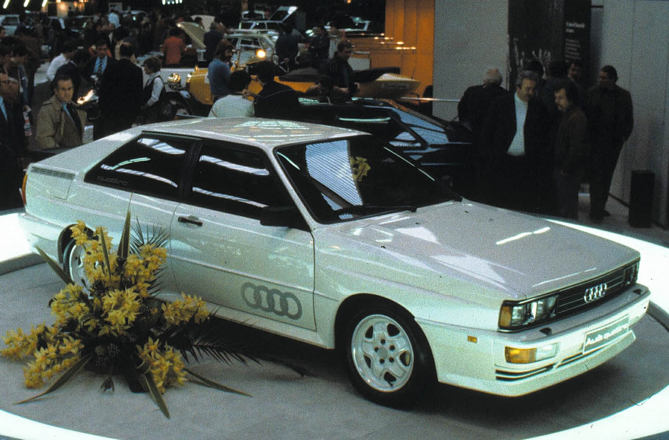 The start: First Audi quattro was presented at the Geneva Motors