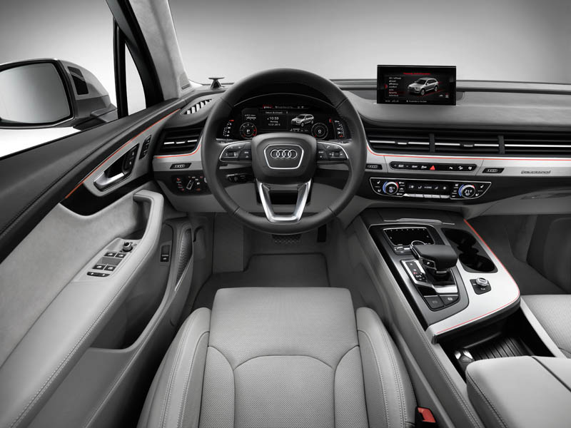 Die Fahrerassistenzsysteme im neuen Audi Q7: Ein Angebot, das neue Massstaebe setzt/Ingolstadt, 08. Januar 2015