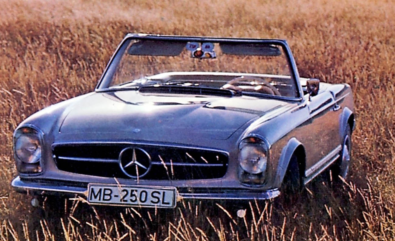 Mercedes-Benz 250 SL (W 113, 1963 bis 1971). Werbeanzeige von 19