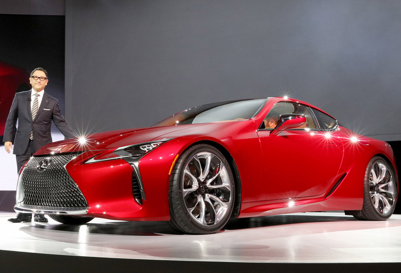 All-New Lexus LC 500 Word Debut Detroit Ð January 11, 2016 Ð Akio Toyoda, Toyota Motor Corporation President and Lexus Chief Branding Officer unveiled the all-new Lexus LC 500 luxury sports car at the North American International Auto Show. Lexus LC 500 features a 467 hp., V-8 engine, a 10-speed automatic transmission and amazing driving dynamics. For more information contact Maurice Durand at 714-889-9908.
