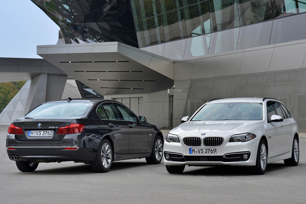 BMW 518d, 150PS, sophistograu, Luxury, Leder Dakota Oyster, BMW