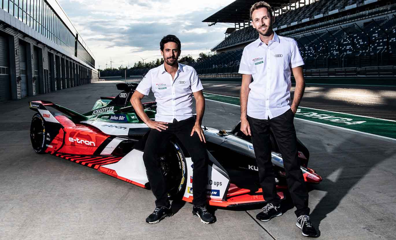 لوكاس دي غراسي ورينيه راست ينافسان في بطولة العالم للفورمولا إي ضمن فريق أودي