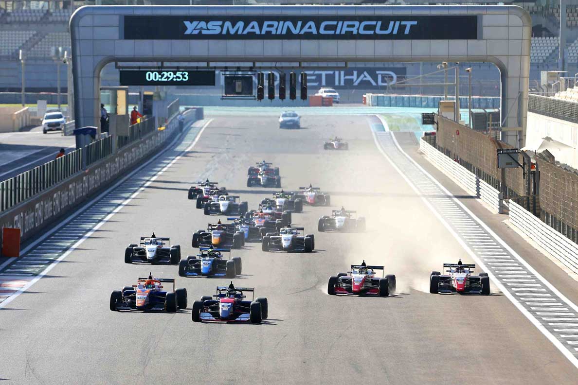 حلبة مرسى ياس تستضيف ختام بطولة فورمولا3 آسيا ضمن فعاليات الجولة الثالثة من سلسلة سباقات ياس