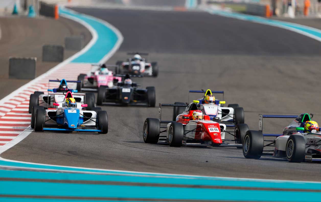 سلسلة سباقات ياس تشهد منافسات بطولتي فورمولا3 آسيا وفورمولا4 الإمارات في عطلة هذا الأسبوع