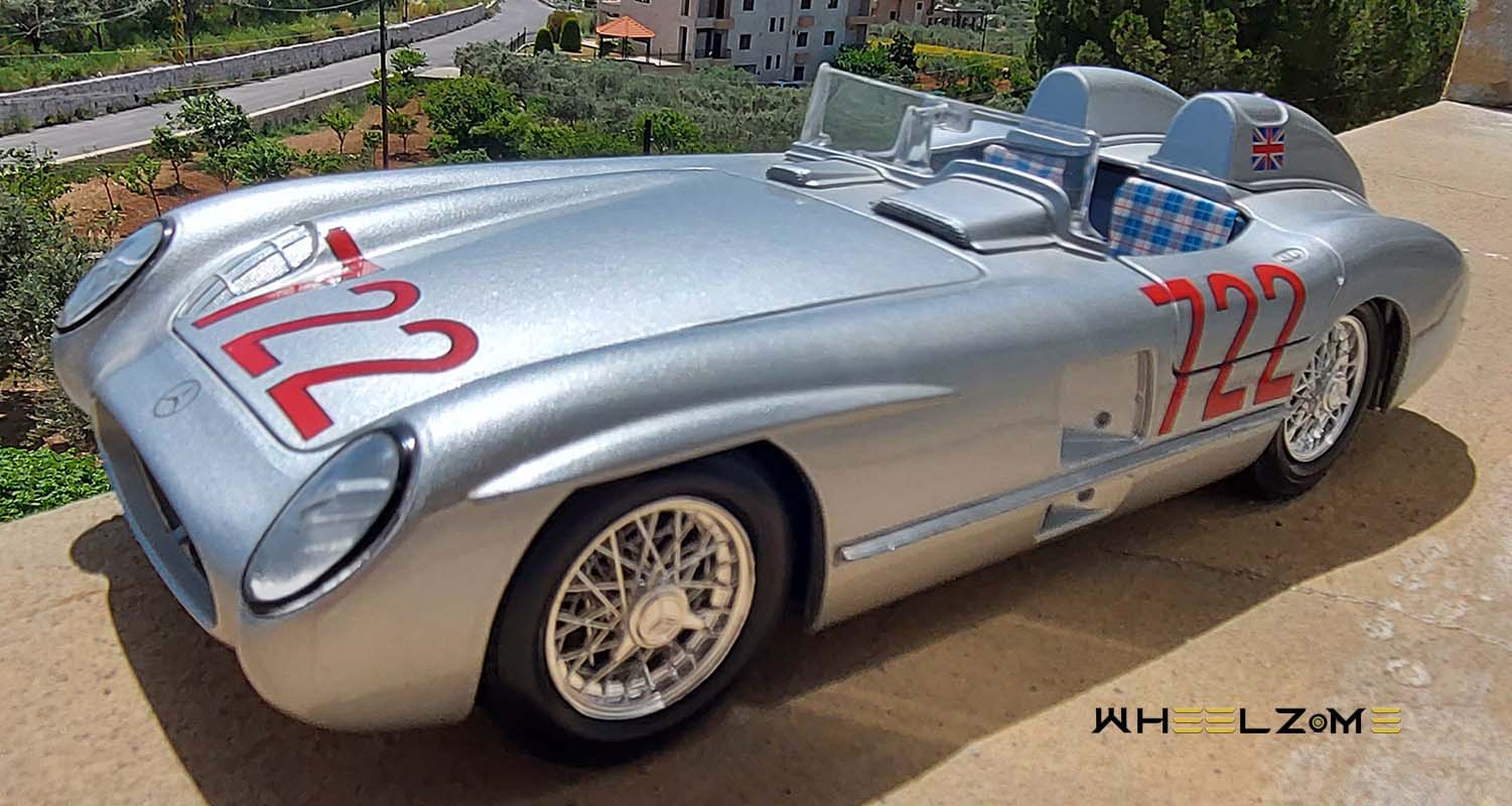 The Mercedes-Benz 300SLR 722 Pays Tribute To Works Driver Sir Stirling Moss At Goodwood