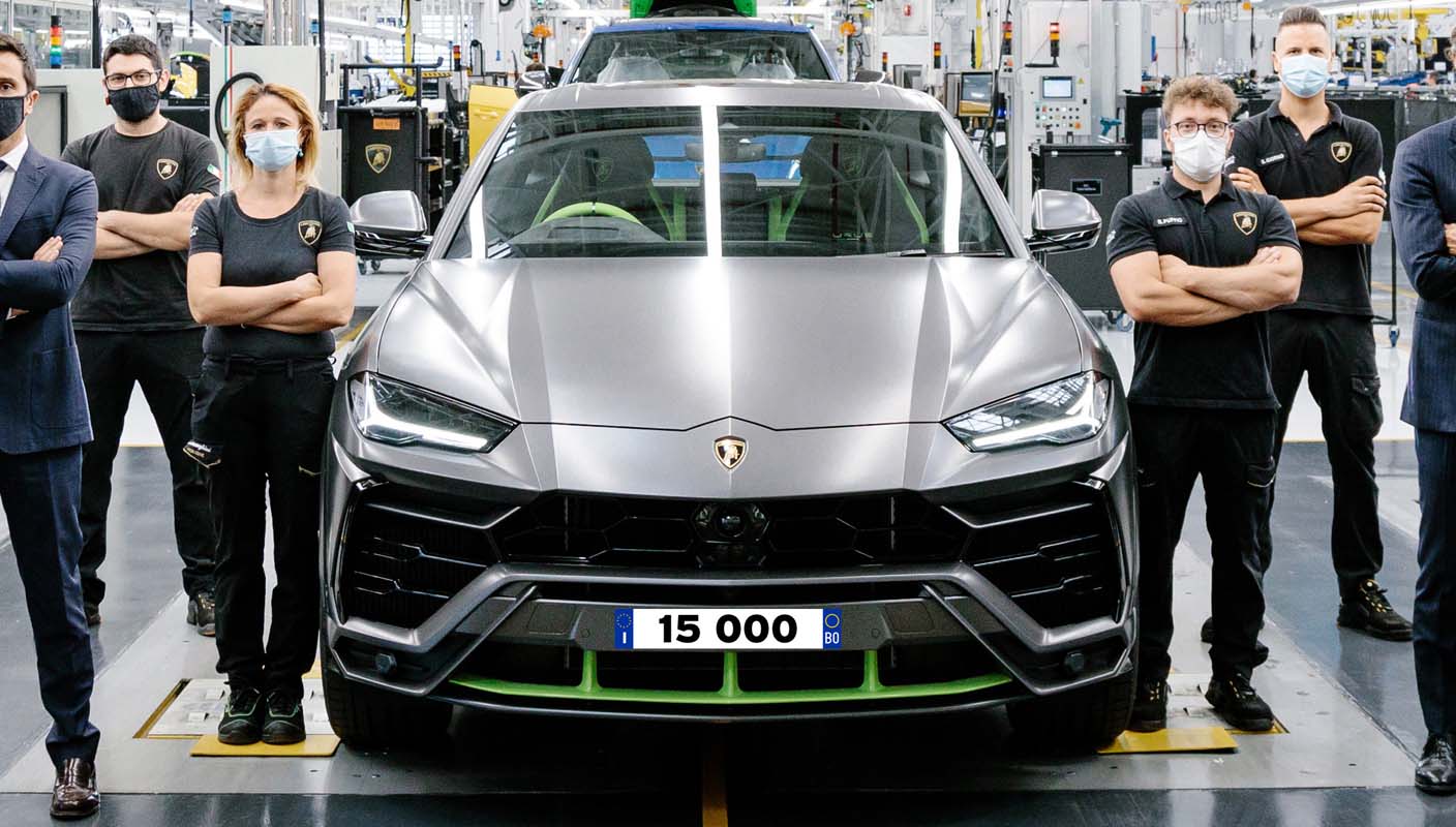 Automobili Lamborghini Celebrates The 15,000th Urus