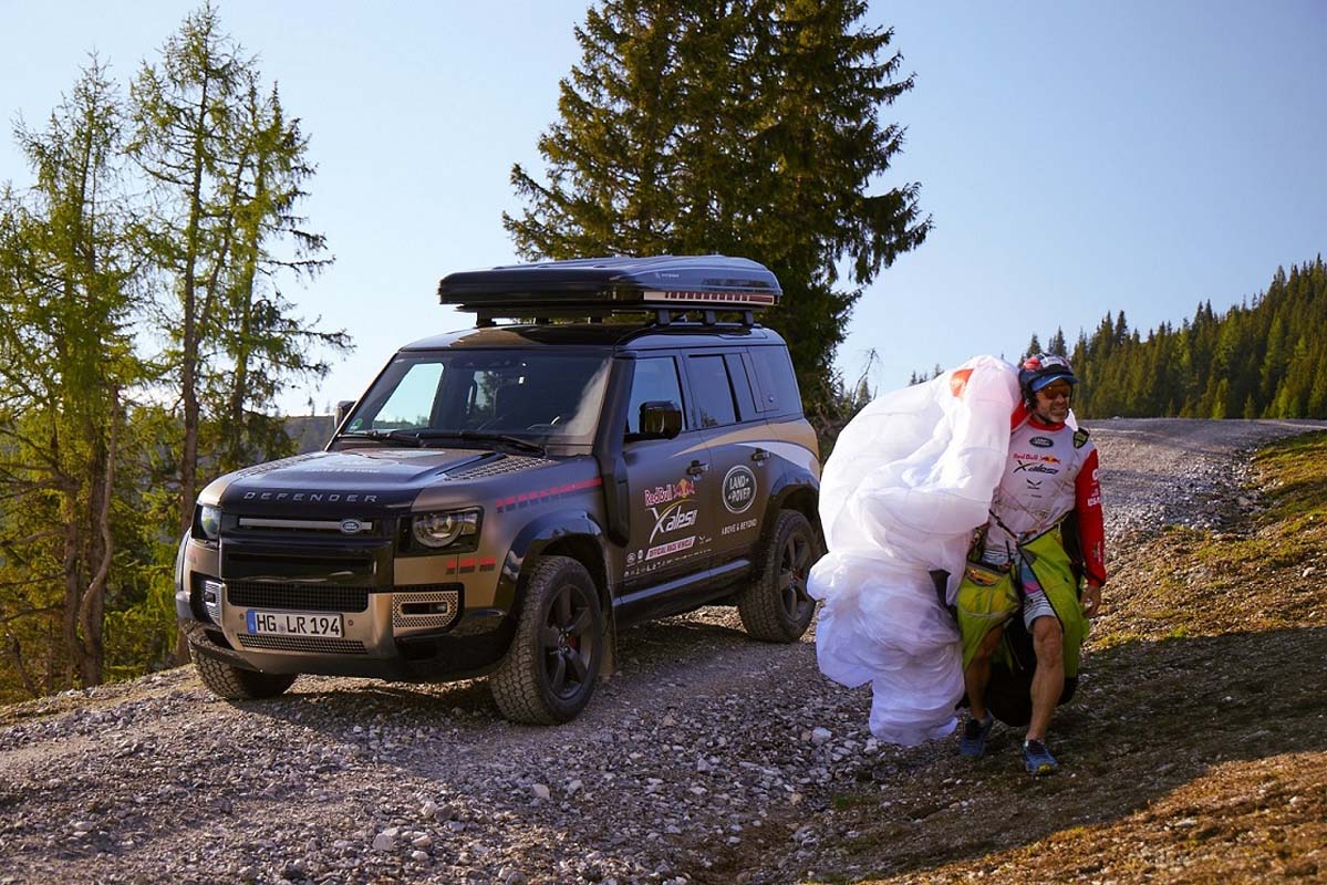 Unstoppable Capability: Land Rover Defender Supports  red Bull X-alps Champion Maurer