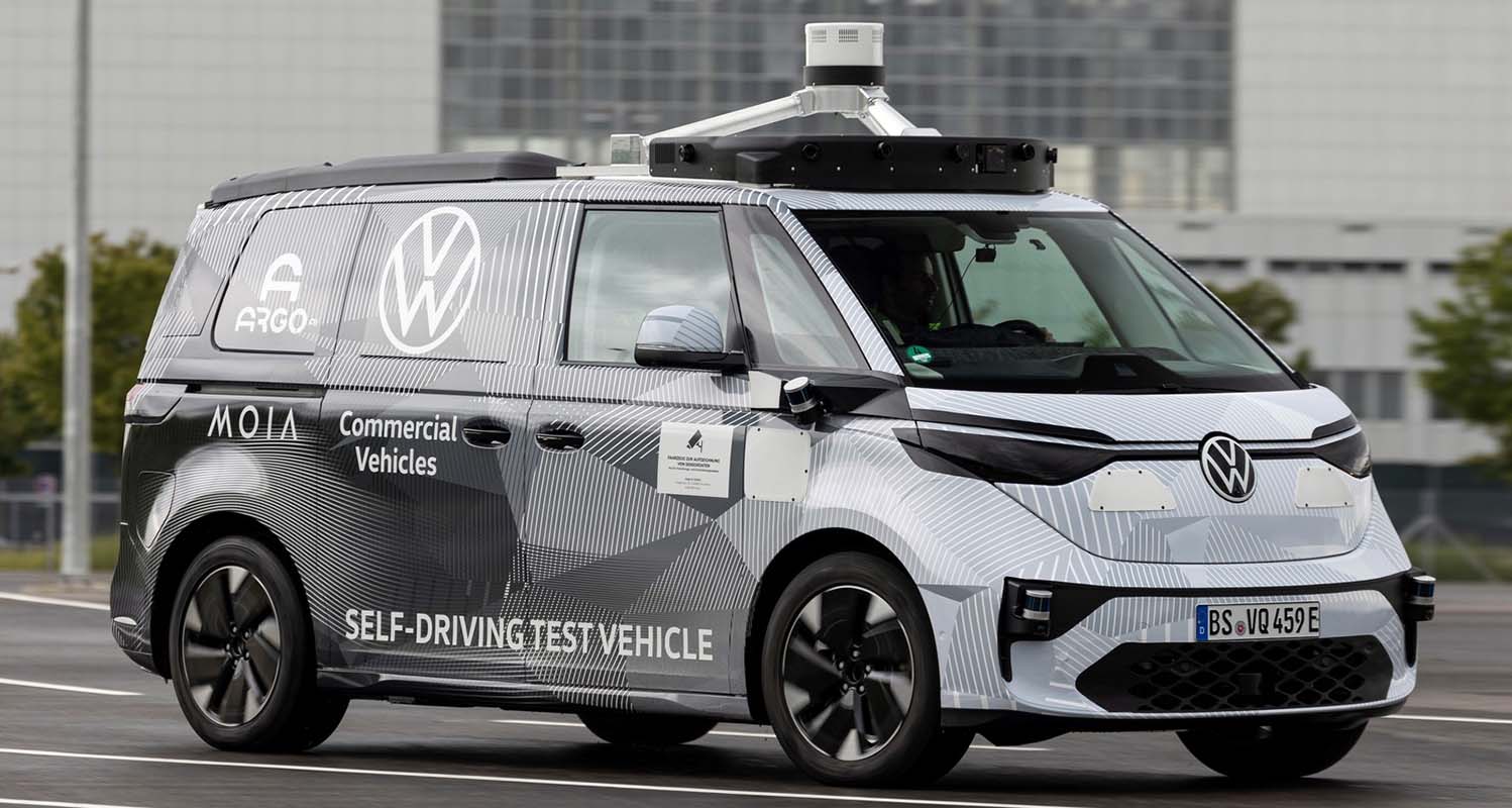 Volkswagen Commercial Vehicles, Argo AI And MOIA Show First ID.BUZZ Prototype For Autonomous Driving