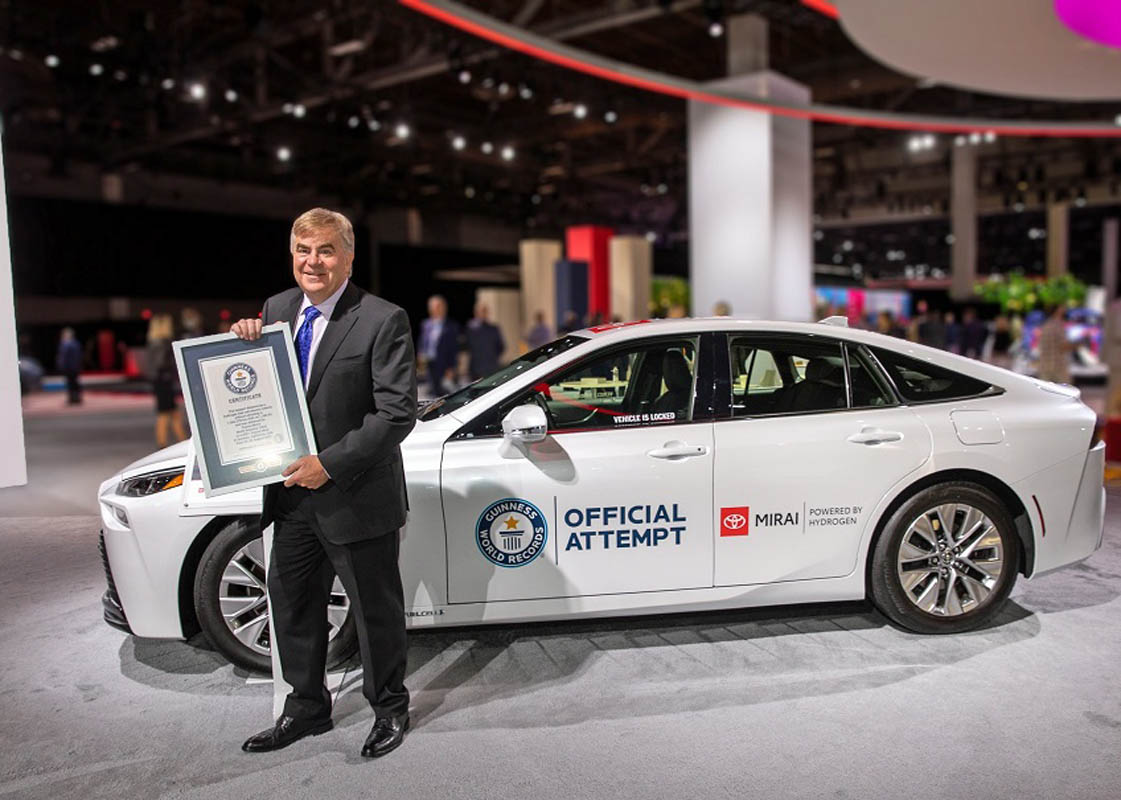 Toyota Mirai Sets New Guinness World Record With 1,360 Km Zero Emission Journey